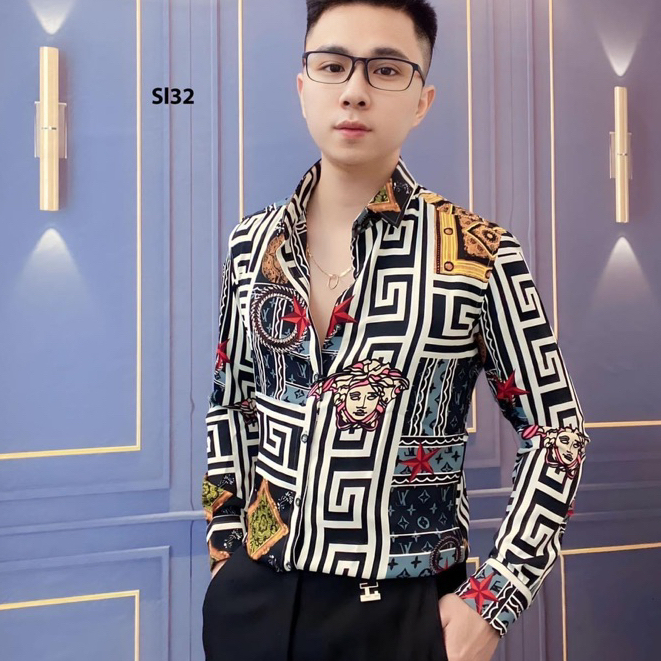 Sơ Mi Nam Vải Lụa Không Nhăn Không Phai Không Xù