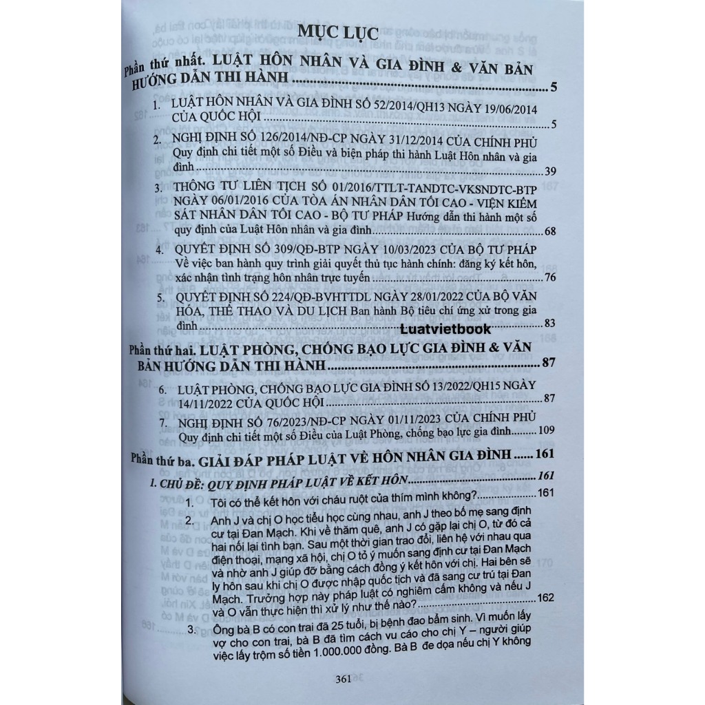 Sách - Luật Hôn Nhân Gia Đình,Luật Phòng,Chống Bạo Lực Gia Đình - 166 Tình Huống Giải Đáp Pháp Luật Về Hôn Nhân Gia Đình