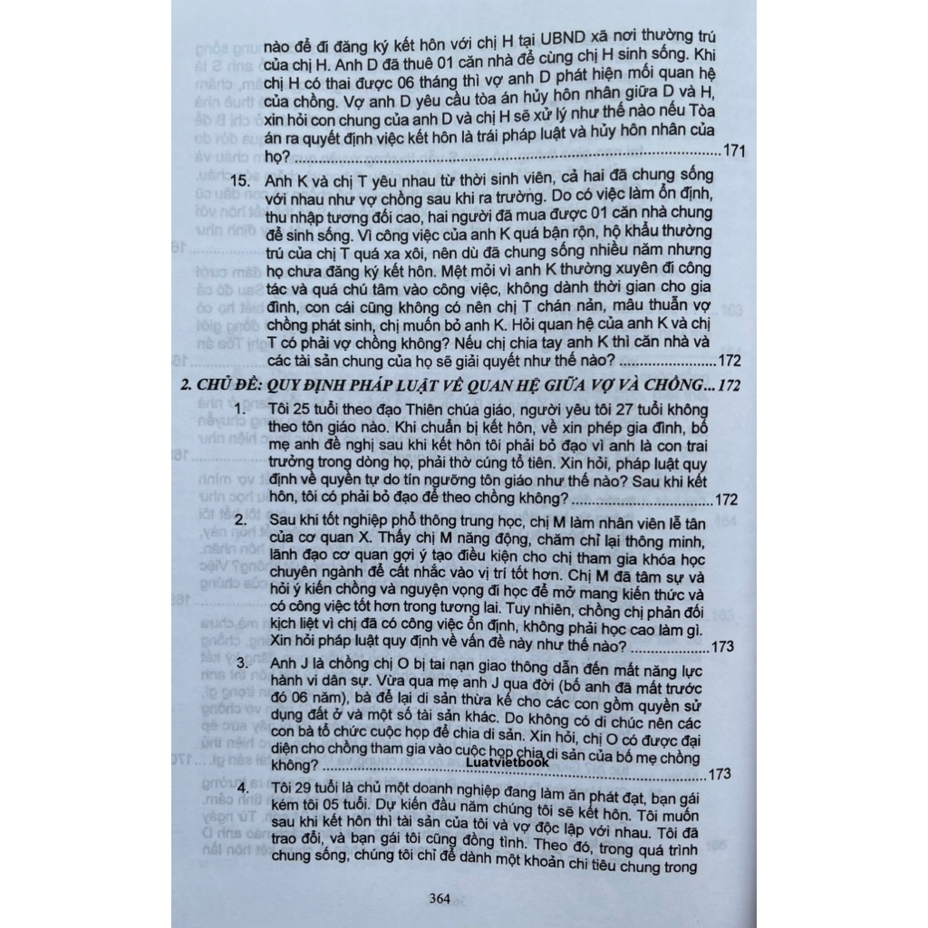Sách - Luật Hôn Nhân Gia Đình,Luật Phòng,Chống Bạo Lực Gia Đình - 166 Tình Huống Giải Đáp Pháp Luật Về Hôn Nhân Gia Đình