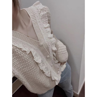 Áo Cardigan Len bèo tiểu thư