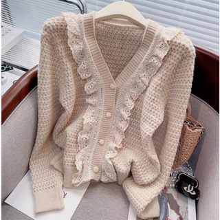 Áo Cardigan Len bèo tiểu thư