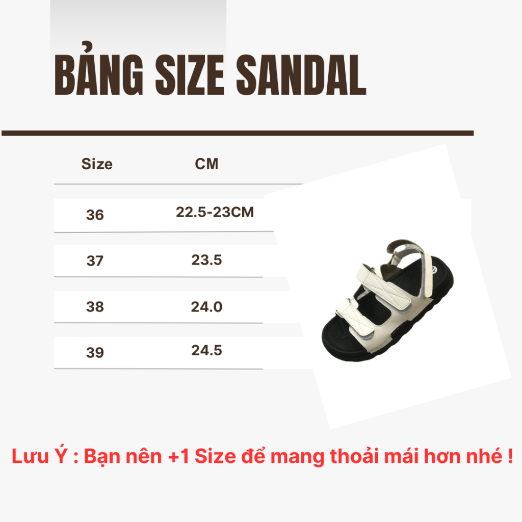 DÉP NỮ SANDAL 2 QUAI NGANG TRƠN XÉ DÁN SIÊU ÊM SIÊU BỀN