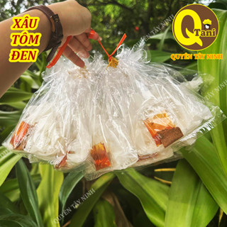 Xâu (10 bịch) Bánh Tráng Tôm Đen| Bánh Tráng Dẻo Phơi Sương + Muối Tôm Đen| Quyên Tây Ninh