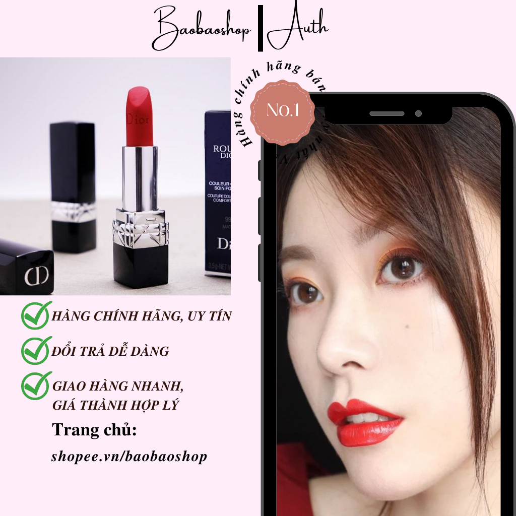 Son Dior Rouge Dior 3.5g - Đẳng Cấp và Sắc Màu Tinh Tế Cho Đôi Môi