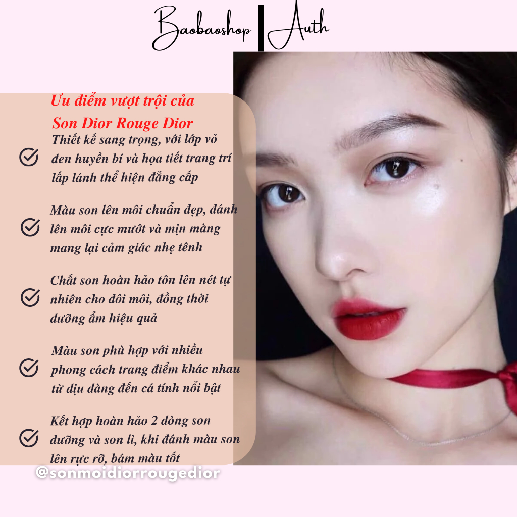 Son Dior Rouge Dior 3.5g - Đẳng Cấp và Sắc Màu Tinh Tế Cho Đôi Môi