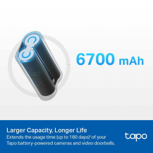 Bộ Pin TP-Link Tapo A100 6700mAH dành cho camera Tapo C420, C400 và chuông cửa D230