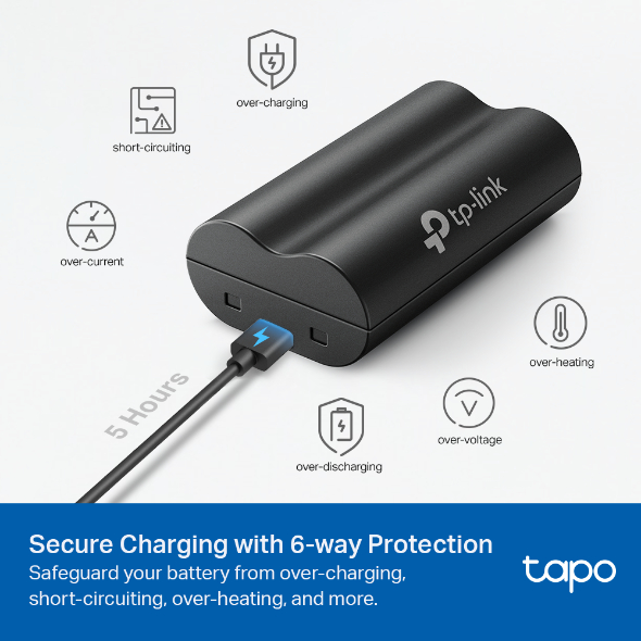 Bộ Pin TP-Link Tapo A100 6700mAH dành cho camera Tapo C420, C400 và chuông cửa D230