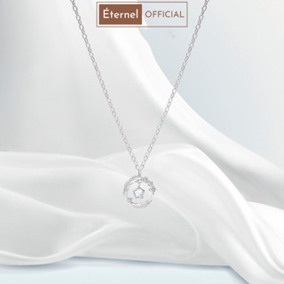 Dây chuyền bạc CDE Sparkling Feather White Necklace Silver - Dây chuyền nữ Lông Vũ Đính Đá