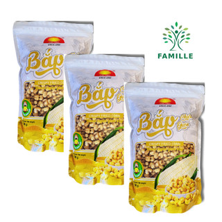 Combo 3 Gói Bắp Hạt Sen Chiên Giòn Hùng Cường 500G