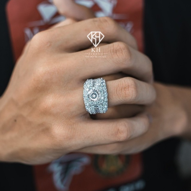 Nhẫn Nam KHJRM017 - Hột chủ 8mm