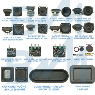 Combo chế loa bluetooth mini cỡ 1.75-2.25inch các loại