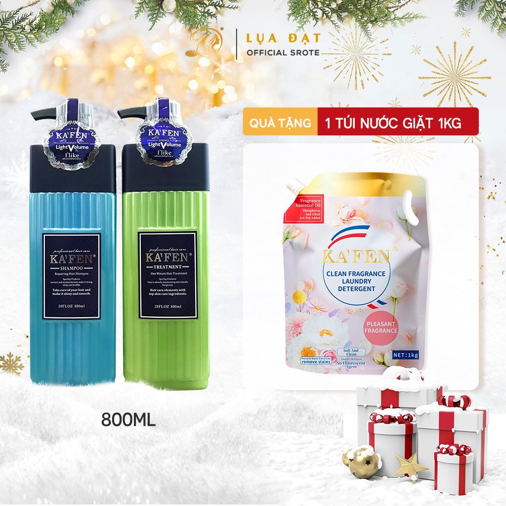 Dầu cặp KAFEN xanh vuông PHIÊN BẢN NÂNG CẤP chính hãng siêu mềm mượt 800ml
