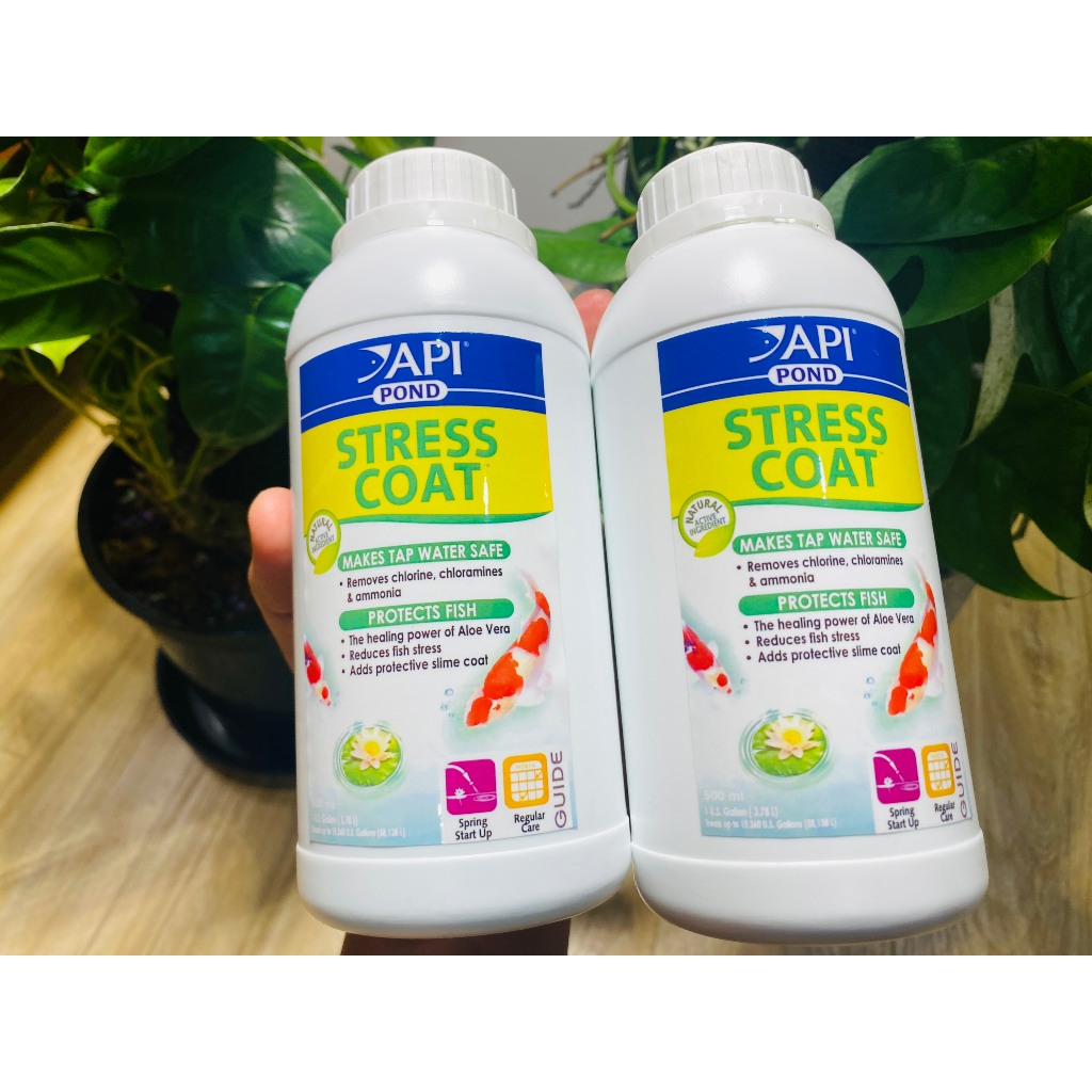 Thảo dược STRESS COAT POND Giảm Stress, Xử Lý Nước, Khử Clo Cho Bể Cá Cảnh )