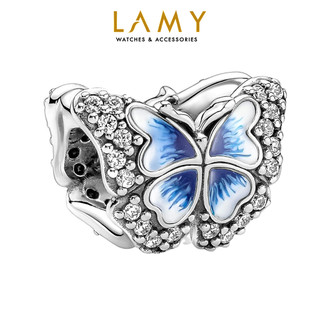 Charm bạc CDE Bươm bướm xanh Blue Butterfly Sparkling CDE1220