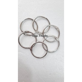 Móc treo card case, khuyên vòng Inox đường kính 80mm (1 cái)