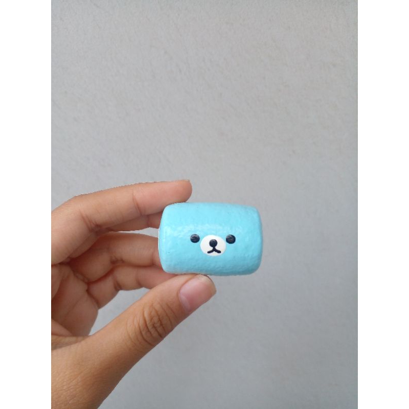 Squishy handmade bánh cuộn gấu xanh