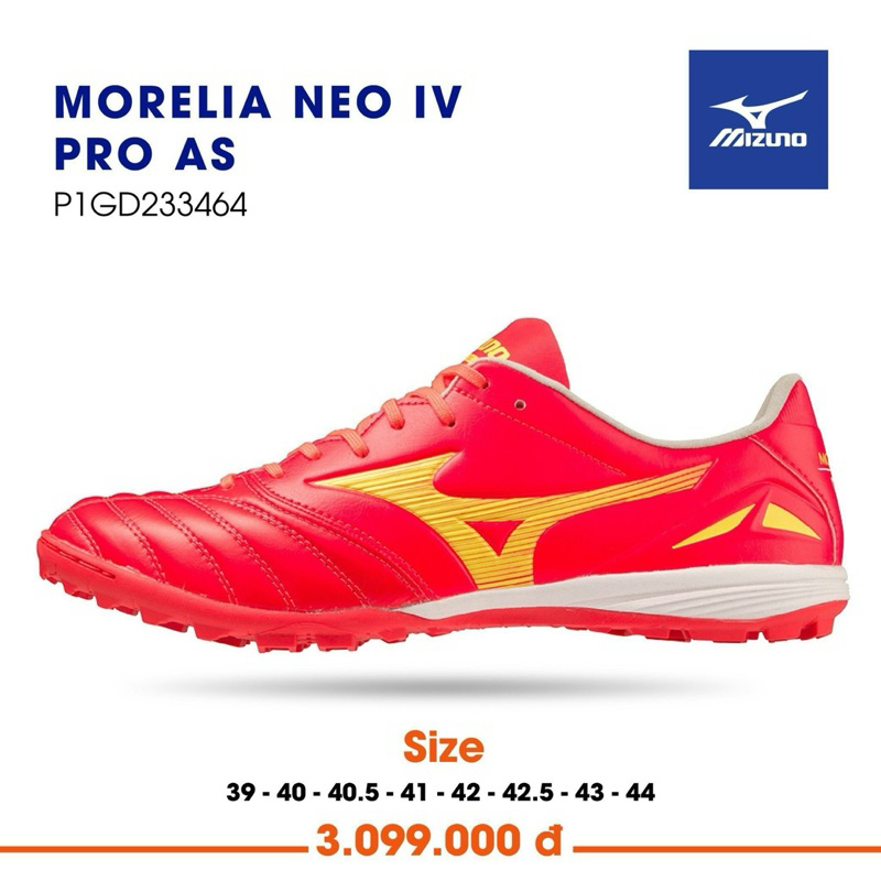 Giày bóng đá Mizuno Neo 4 Pro chính hãng new 2024 (tặng tất mizuno)