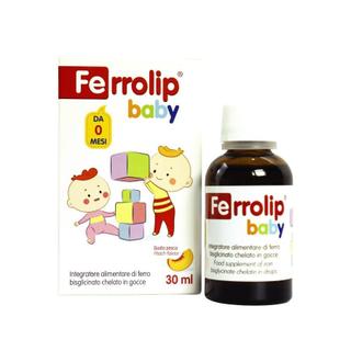 Sắt Ferrolip Baby dạng siro vị đào thơm ngon lọ 30 mL