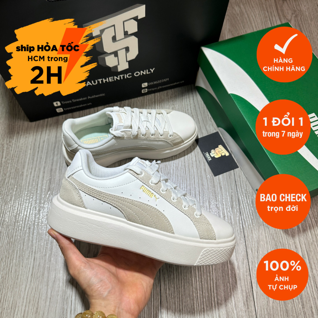Giày thể thao PUMA OSL PRO MIX WARM WHITE GRANOLA 392055 02 Full Box Tag Auth