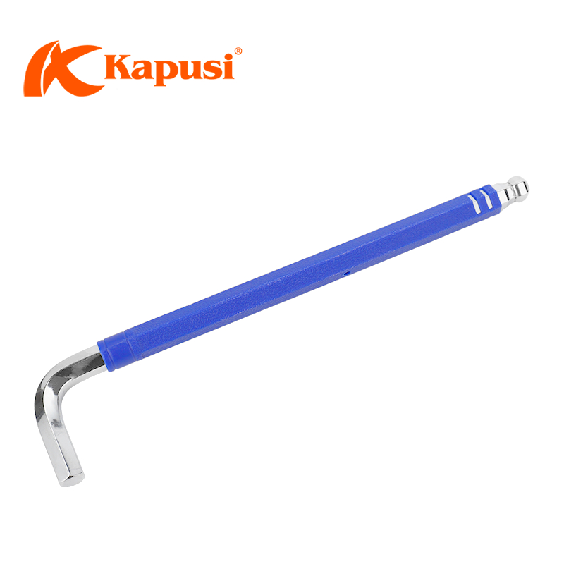 Bộ lục giác bi 7 màu KAPUSI Japan, 9 cây chữ L từ 1.5-10mm Thép cao cấp không gỉ, Bh 12 tháng k0197