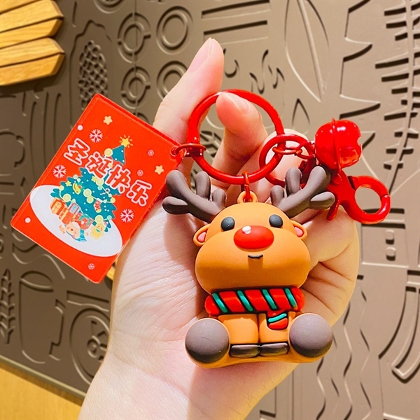 Móc Khóa Giáng Sinh, Móc Khóa Noel 3D Trang Trí Balo Túi Xách Nhiều Mẫu Hot Trend Hiện Nay