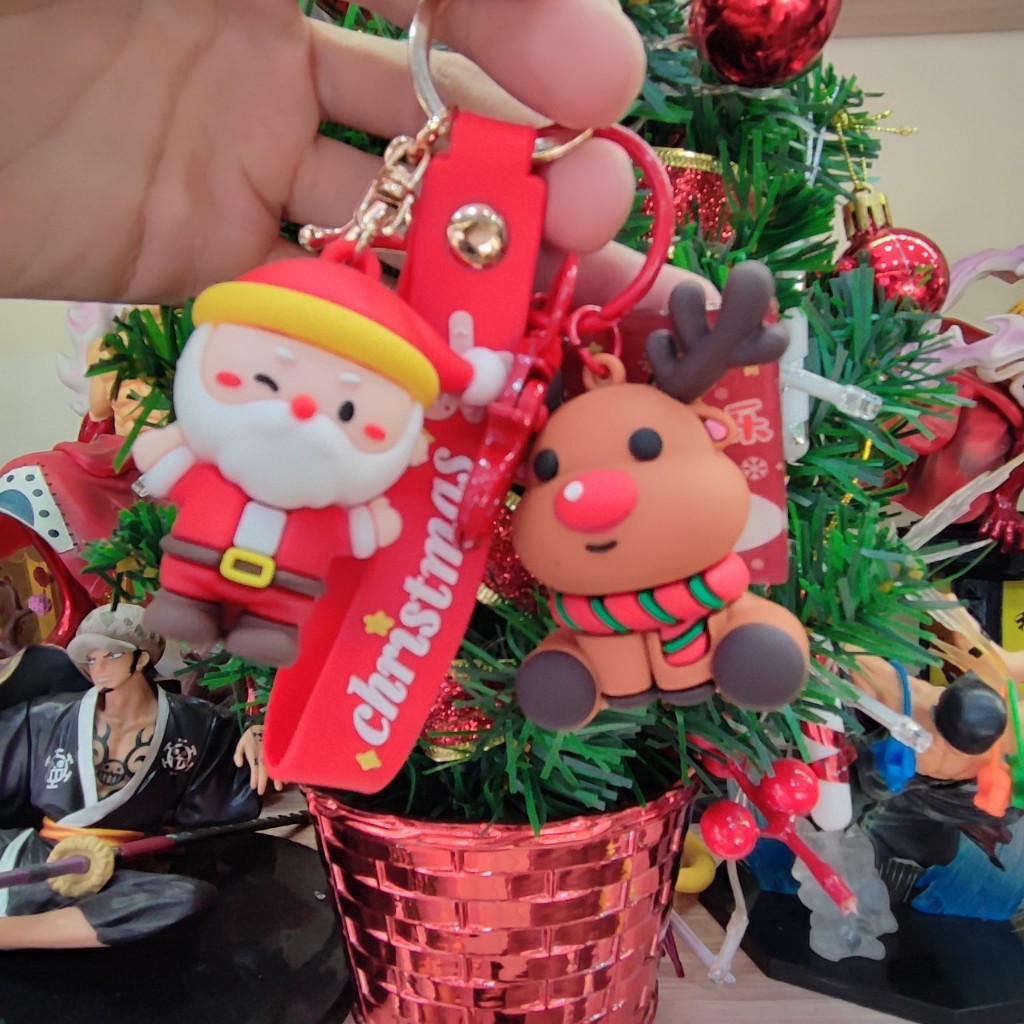 Móc Khóa Giáng Sinh, Móc Khóa Noel 3D Trang Trí Balo Túi Xách Nhiều Mẫu Hot Trend Hiện Nay