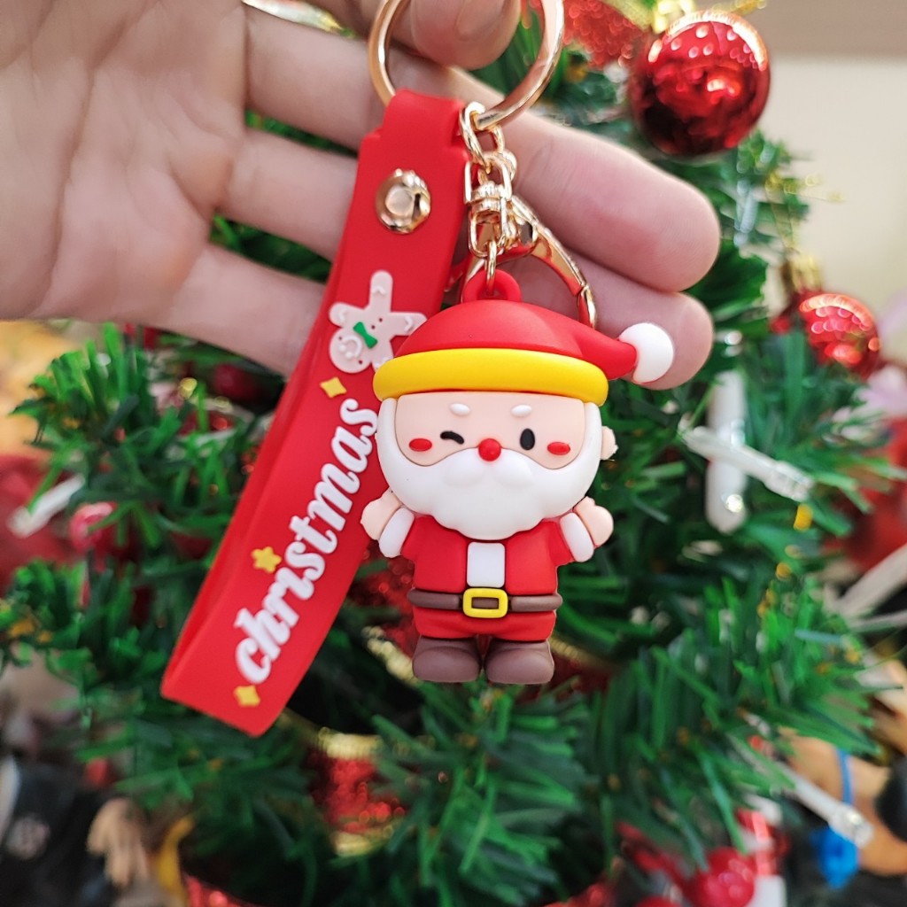 Móc Khóa Giáng Sinh, Móc Khóa Noel 3D Trang Trí Balo Túi Xách Nhiều Mẫu Hot Trend Hiện Nay