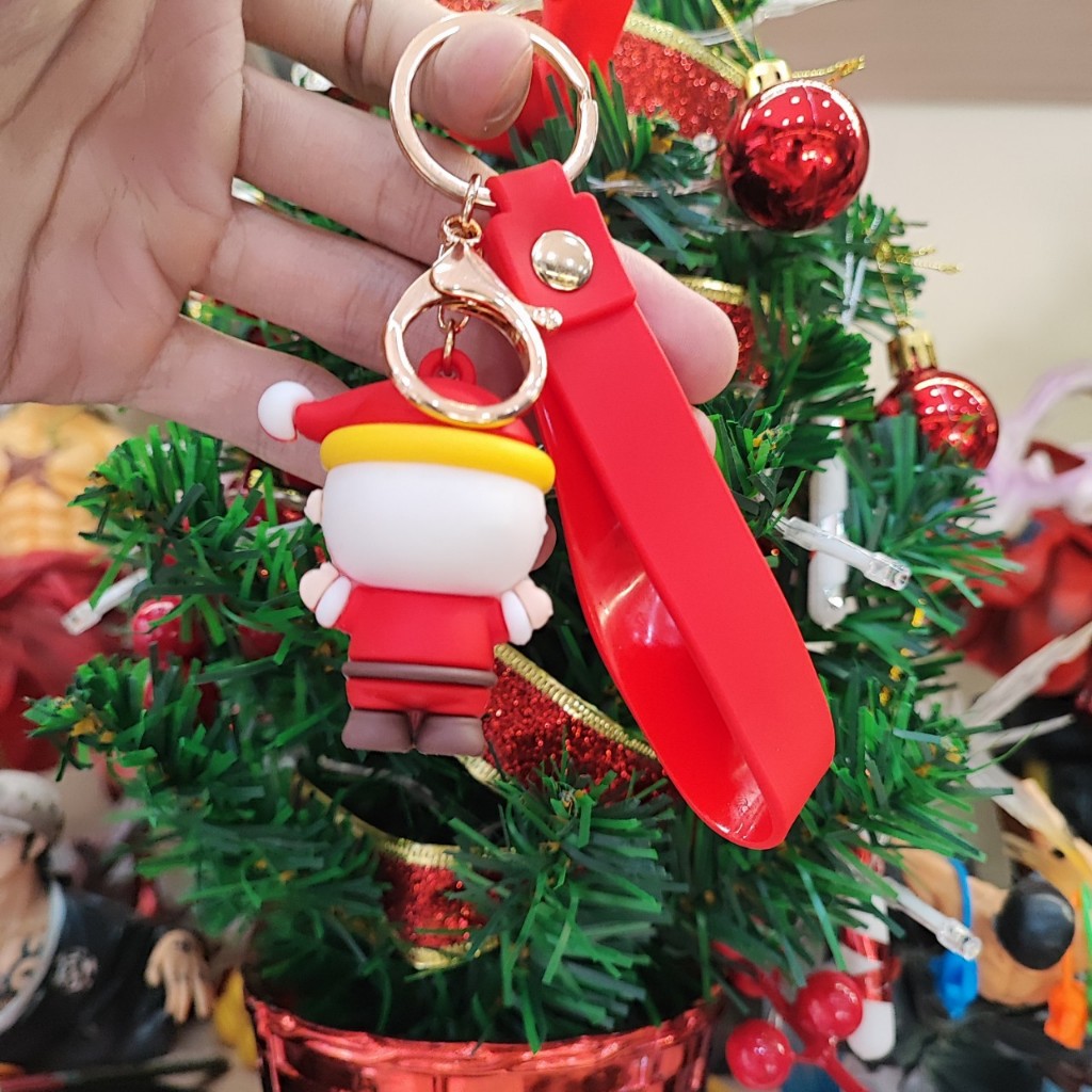 Móc Khóa Giáng Sinh, Móc Khóa Noel 3D Trang Trí Balo Túi Xách Nhiều Mẫu Hot Trend Hiện Nay