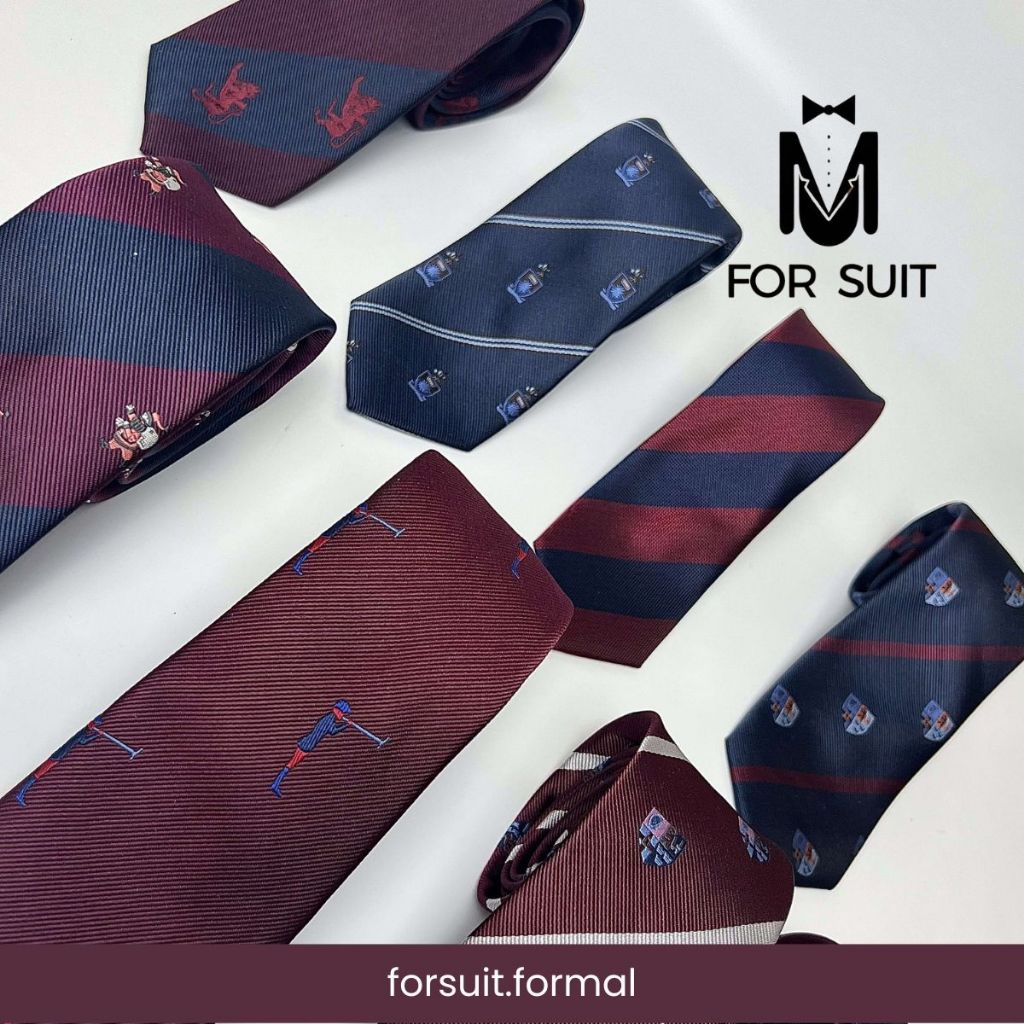 Cà vạt nam FORSUIT màu đỏ lụa Polyester cao cấp bản trung 7cm phong cách lịch lãm, sang trọng