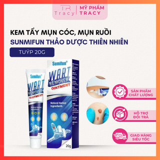 Kem Tẩy Mụn Cóc Mụn Ruồi Mụn Thịt Sunmifun Thảo Dược Thiên Nhiên An Toàn Cho Da Mỹ Phẩm Tracy
