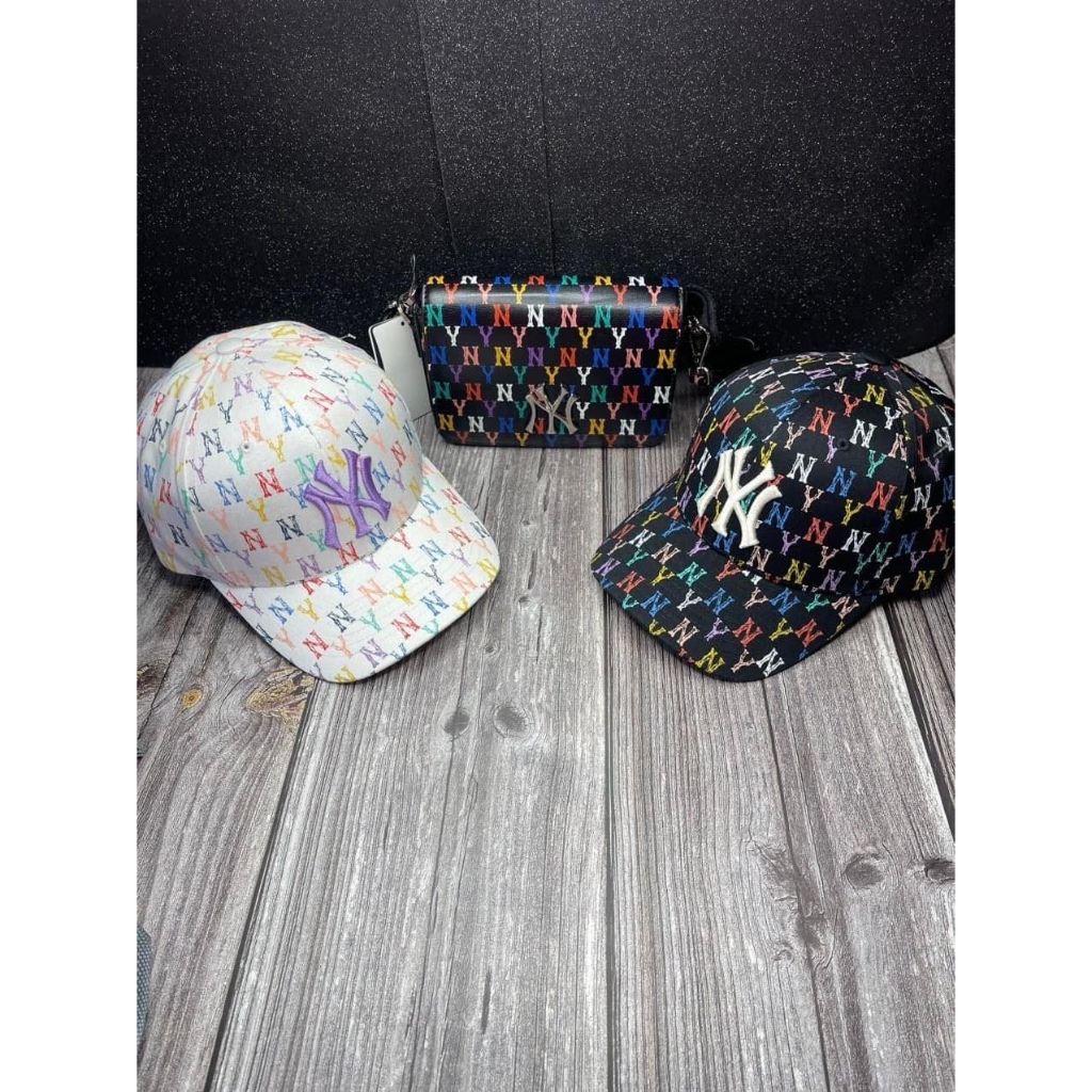 [ CHÍNH HÃNG ] MŨ / NÓN MLB MONOGRAM RAINBOW UNISEX HÀN QUỐC