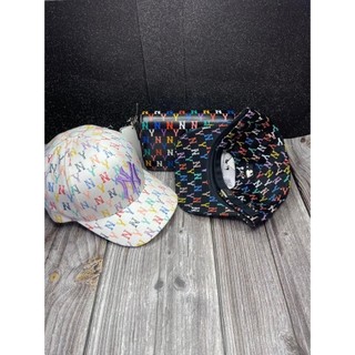 [ CHÍNH HÃNG ] MŨ / NÓN MLB MONOGRAM RAINBOW UNISEX HÀN QUỐC