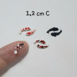 MÔ HÌNH lẻ 1 con cá koi mini 12mm/14mm/18mm bằng đất sét tự khô