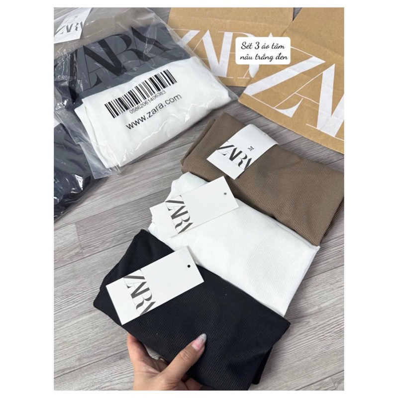 Set 3 áo thun tay dài cổ tròn Zr