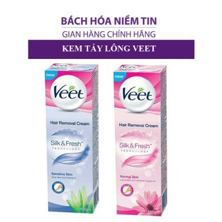 Kem tẩy lông Veet Pháp 100ml tẩy lông tay, lông chân triệt lông