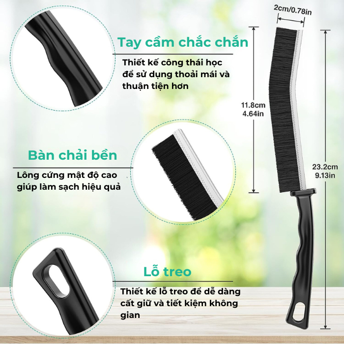 Bàn Chải Vệ Sinh Khe Hở Đa Năng Tiện Dụng Cho Gia Đình - dododios