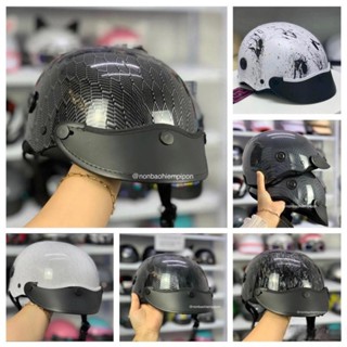 Nón bảo hiểm nhúng carbon đa dạng hình vân carbon , Mũ bảo hiểm cao cấp xịn 2K phủ nano phù hợp cả nam nữ