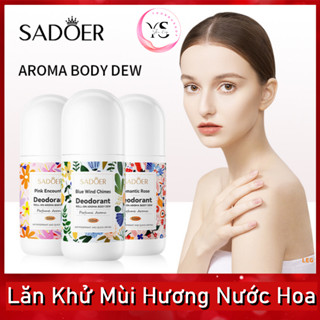 Lăn khử mùi Nữ hương nước hoa SADOER 50ml ngăn mồ hôi khô thoáng cả ngày A43
