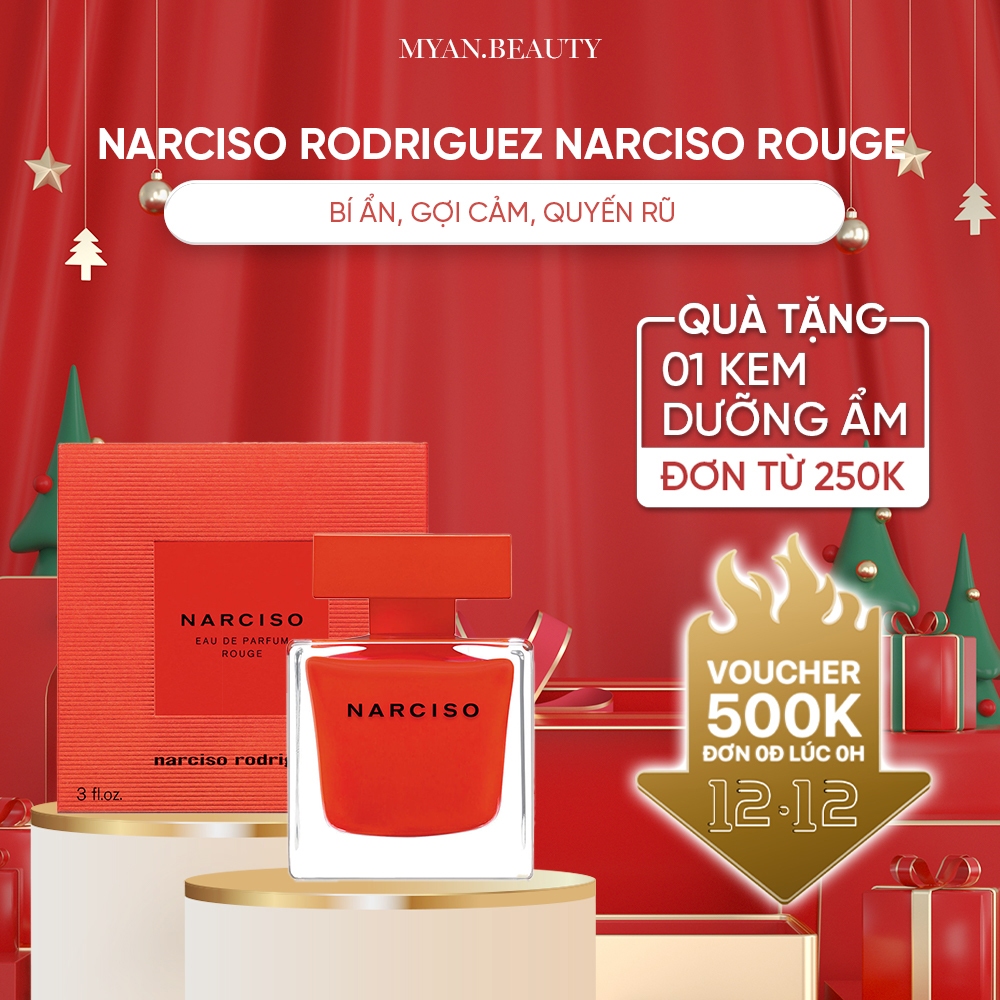 Nước Hoa Nữ Narciso Rodriguez Narciso Rouge EDP Dung Tích 90ml - Dầu Thơm Nữ Hương Quyến Rũ Nồng Nàn Bí Ẩn.
