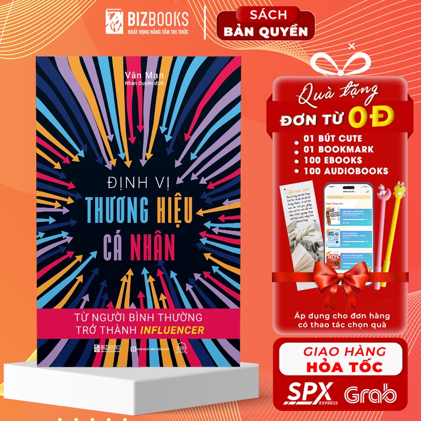 Sách Định Vị Thương Hiệu Cá Nhân: Từ Người Bình Thường Trở Thành Influencer - Bizbooks