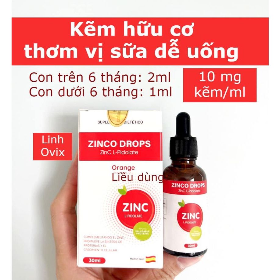 Kẽm hữu cơ Zinco Drops