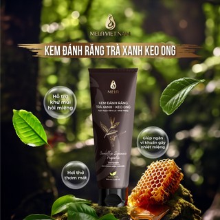 Kem Đánh Răng Trà Xanh Keo Ong MELA Làm Sạch Miệng, Ngăn Ngừa Nhiệt Miệng Giúp Hơi Thở Thơm Mát - ML55