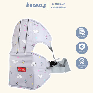 Đai đi xe máy có đỡ cổ royal an toàn cho bé becon.s