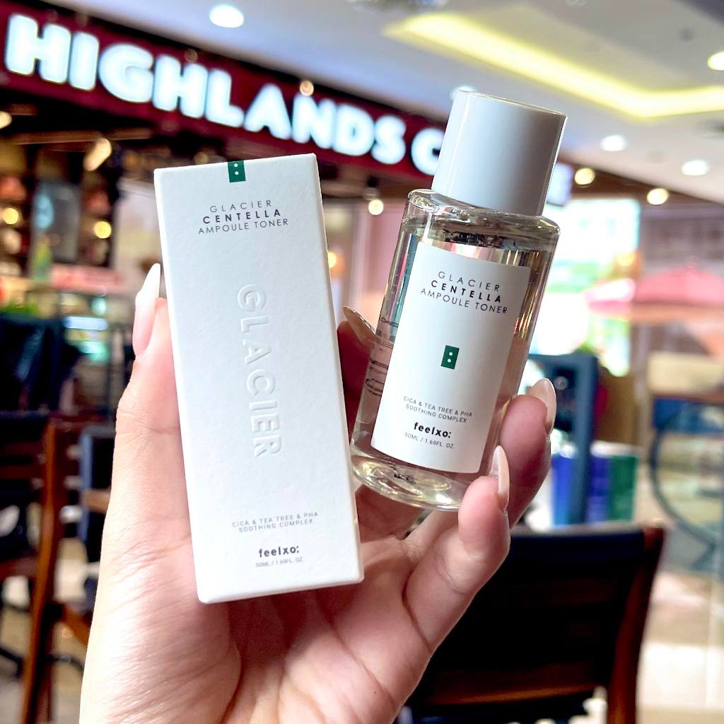 Toner Dưỡng Ẩm Chiếc Xuất Rau Má FEELXO: Glacier Centella Ampoule Toner