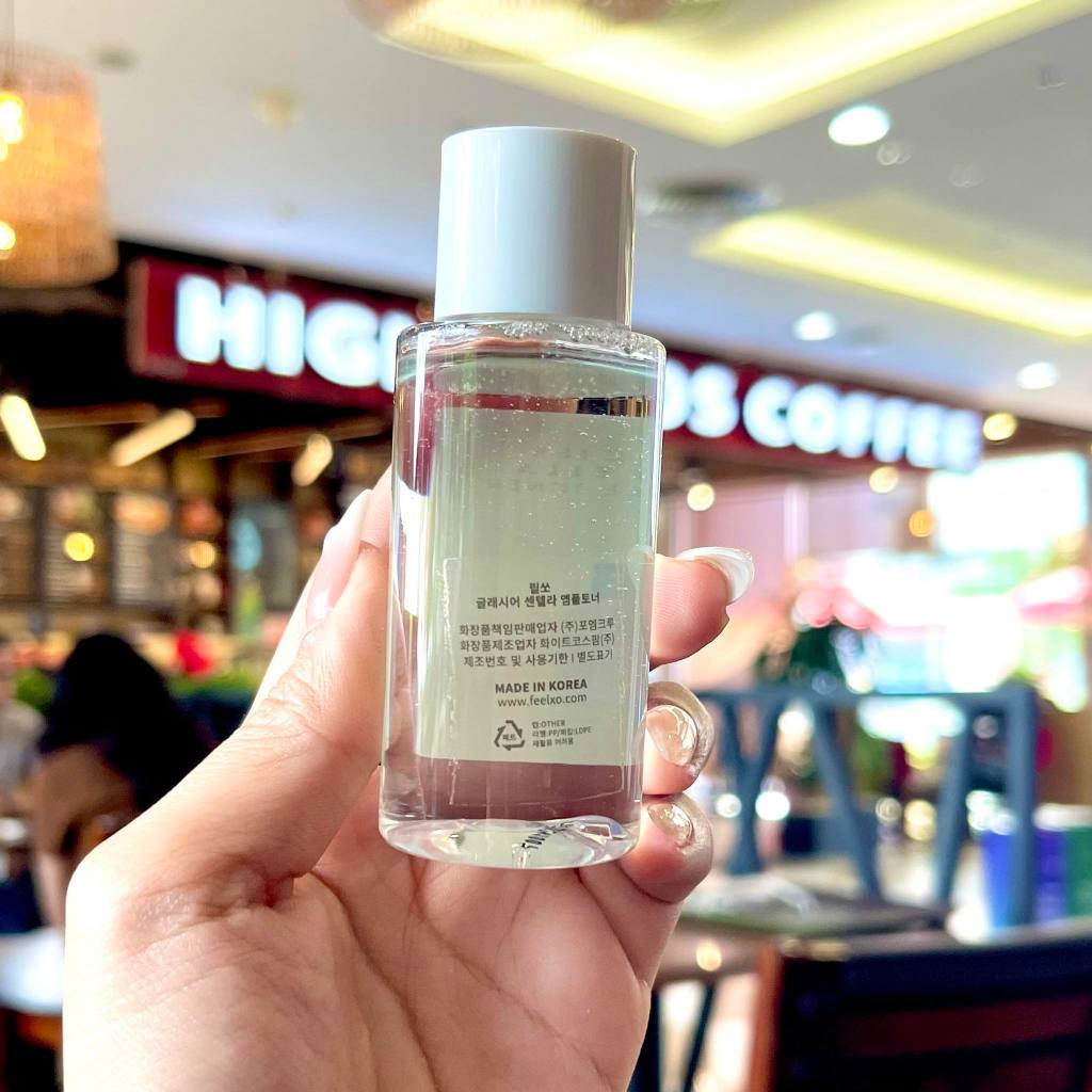 Toner Dưỡng Ẩm Chiếc Xuất Rau Má FEELXO: Glacier Centella Ampoule Toner