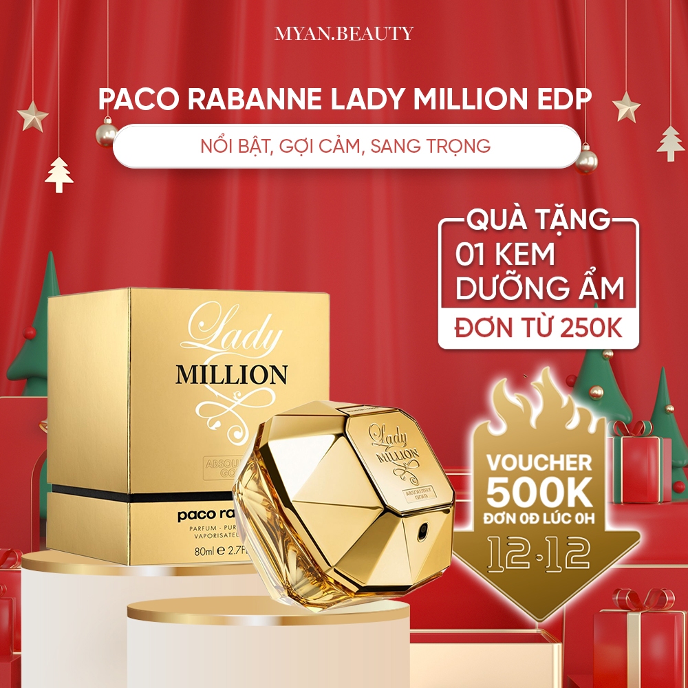 Nước Hoa Nữ Lady Million EDP Dung Tích 80 ml - Dầu thơm nữ dịu dàng gợi cảm ngọt ngào