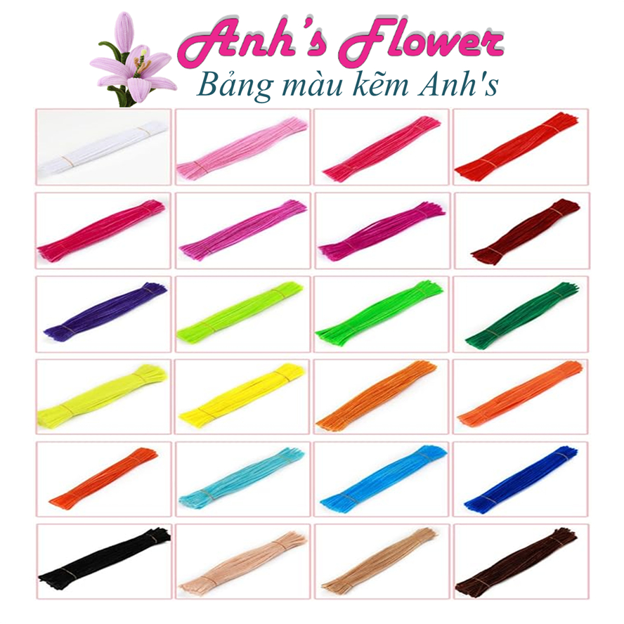 Kẽm nhung loại 1 làm hoa trang trí hoa tết chuyên đào mai lan ly sen cẩm chướng cát tường