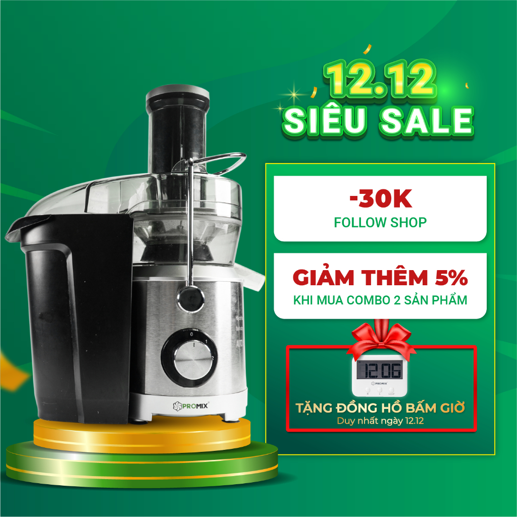 Máy ép nhanh công nghiệp cho quán Promix FJ-04 - Công suất 1000W - Bảo hành 36 tháng - Hàng chính hãng