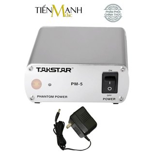 Takstar pm-5 - nguồn phantom 48v cho micro condenser phòng thu studio pm5 mic microphone
