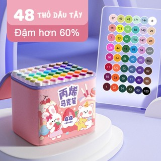 Bút Màu Acrylic 48 Màu Quà Cho Bé Gái 12 Tuổi 10 Tuổi Màu Acrylic Quà Sinh Nhật Cho Bé Gái Bút Màu Cho Bé Thỏ Dâu Umena